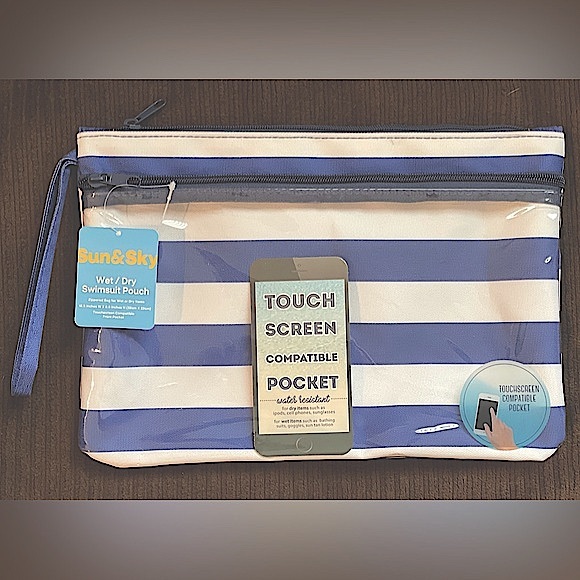 Sun & Sky Handbags - Wet/Dry Pouch Wristlet, Sun & Sky Brand